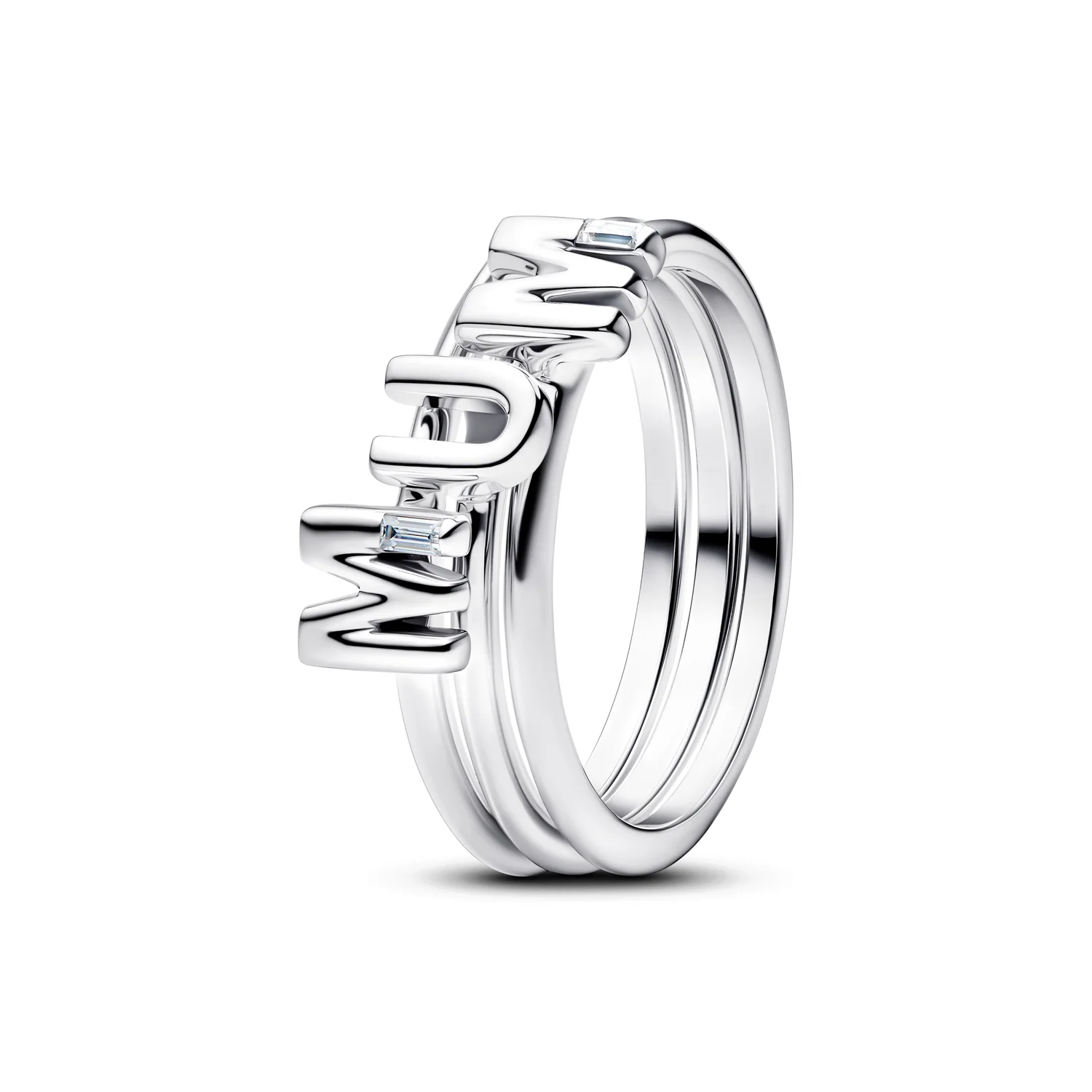 Pandora Moments MUM Buchstaben Teilbarer Ring 194458C01-52
