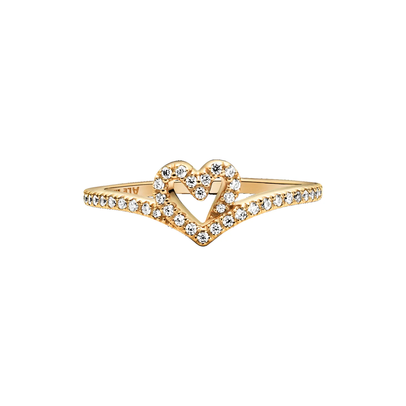 Pandora Timeless Goldfarbene Wishbone Heart 169302C01-54 - Image 4