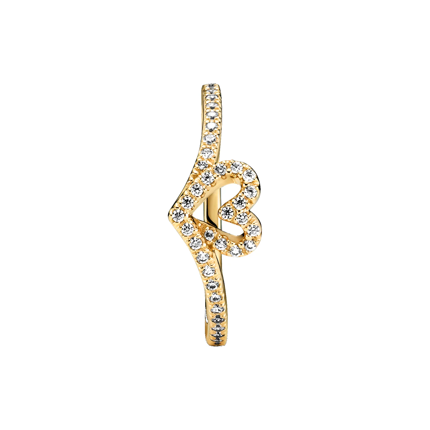 Pandora Timeless Goldfarbene Wishbone Heart 169302C01-54 - Image 5