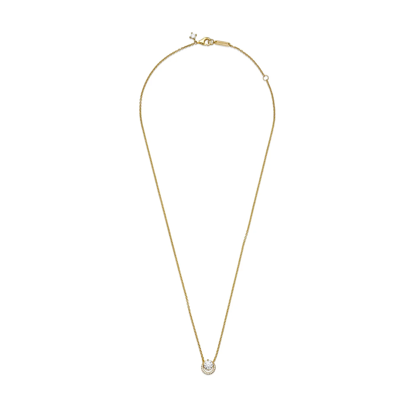 Pandora Timeless Goldfarbene Sparkling Round Halo Kette mit 585er Golden Plattierung 361174C01-45 (Länge: 45.00 cm) - Image 5