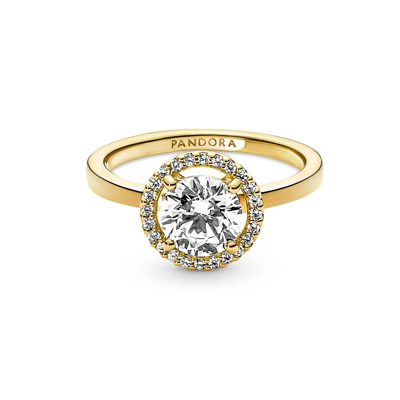 Pandora Timeless Goldfarbene Sparkling Round Halo Ring mit 585er Golden Plattierung 161234C01-52 - Image 4