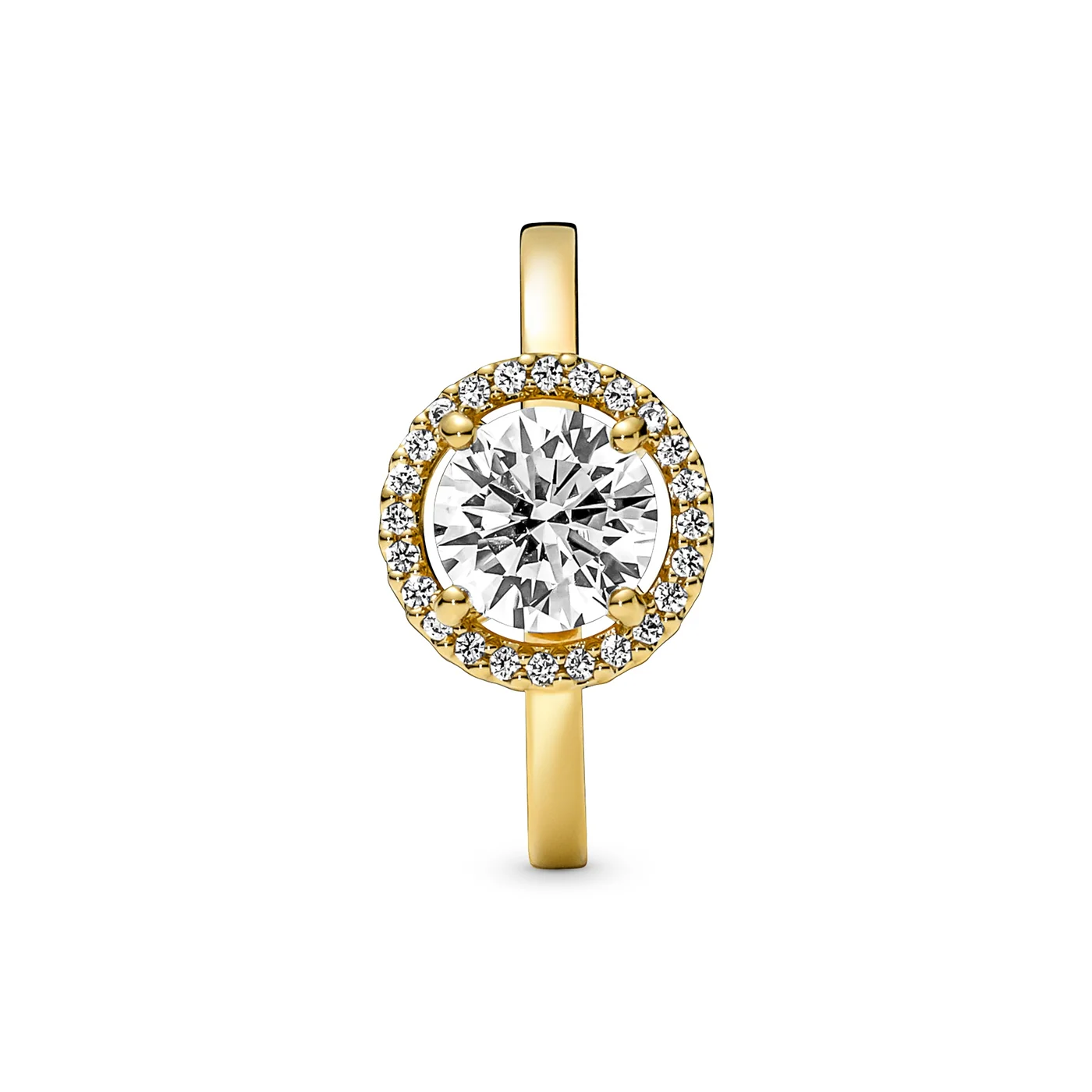 Pandora Timeless Goldfarbene Sparkling Round Halo Ring mit 585er Golden Plattierung 161234C01-52 - Image 5
