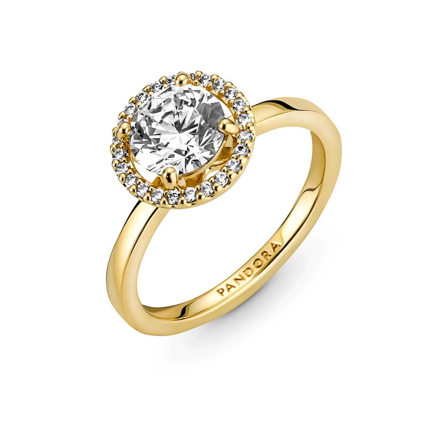 Pandora Timeless Goldfarbene Sparkling Round Halo Ring mit 585er Golden Plattierung 161234C01-52 - Image 6
