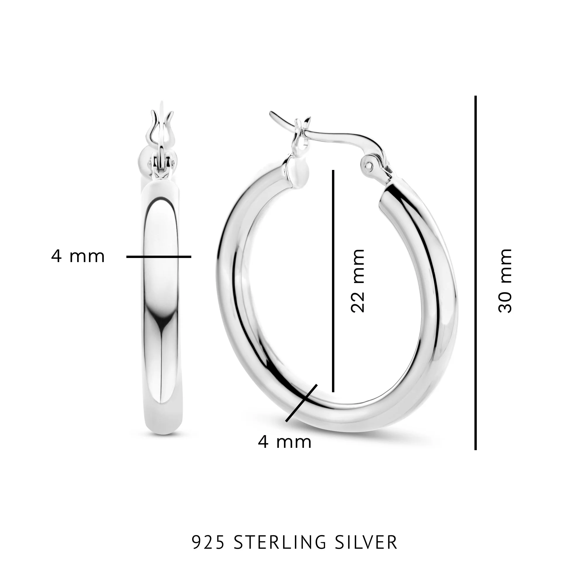 Parte Di Me Bibbiena Poppi damen Creolen Silber PDM36153 - Image 6
