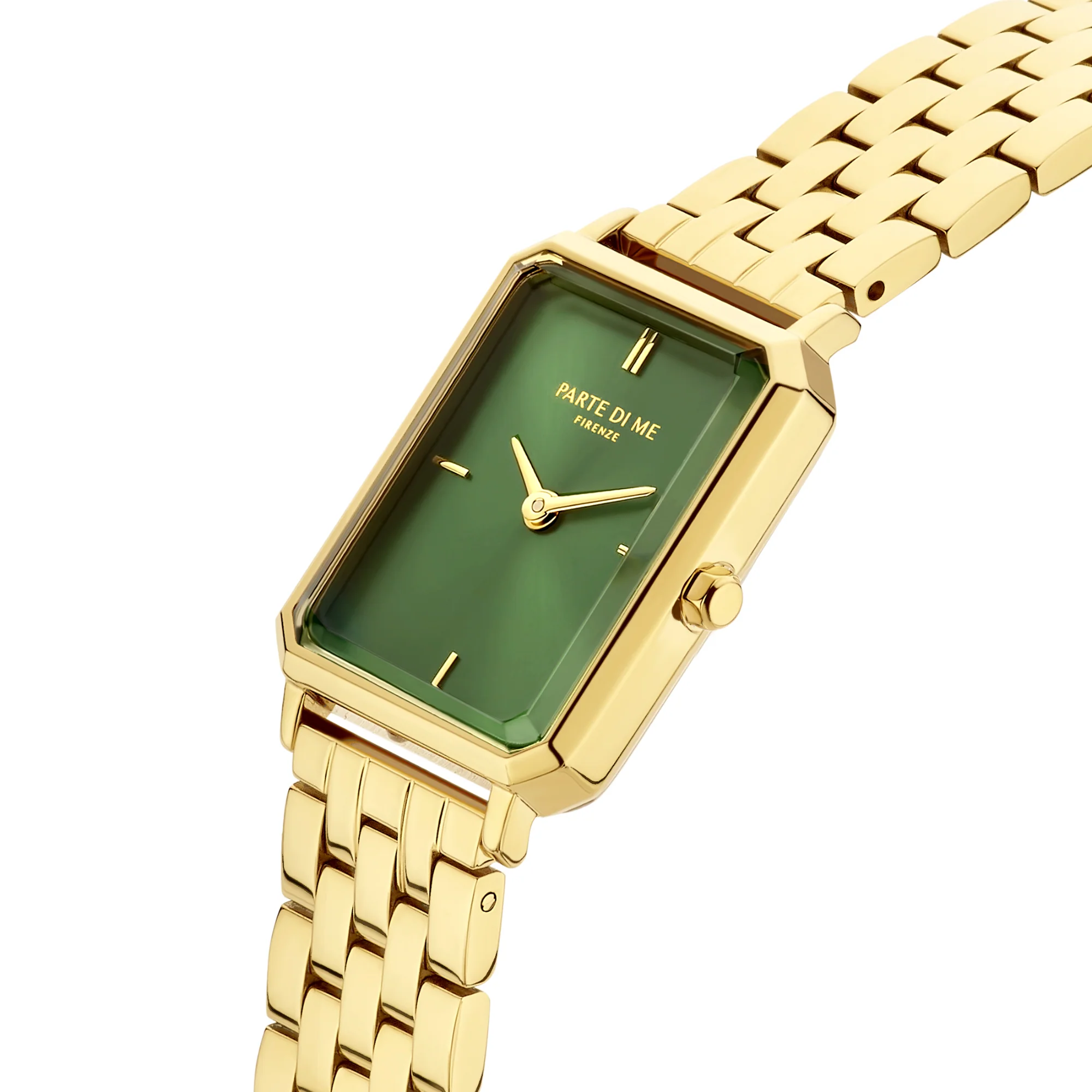 Parte Di Me Orologio Rechthoekig DamenUhr Goldfarbene und Groen PDM09002 - Image 4