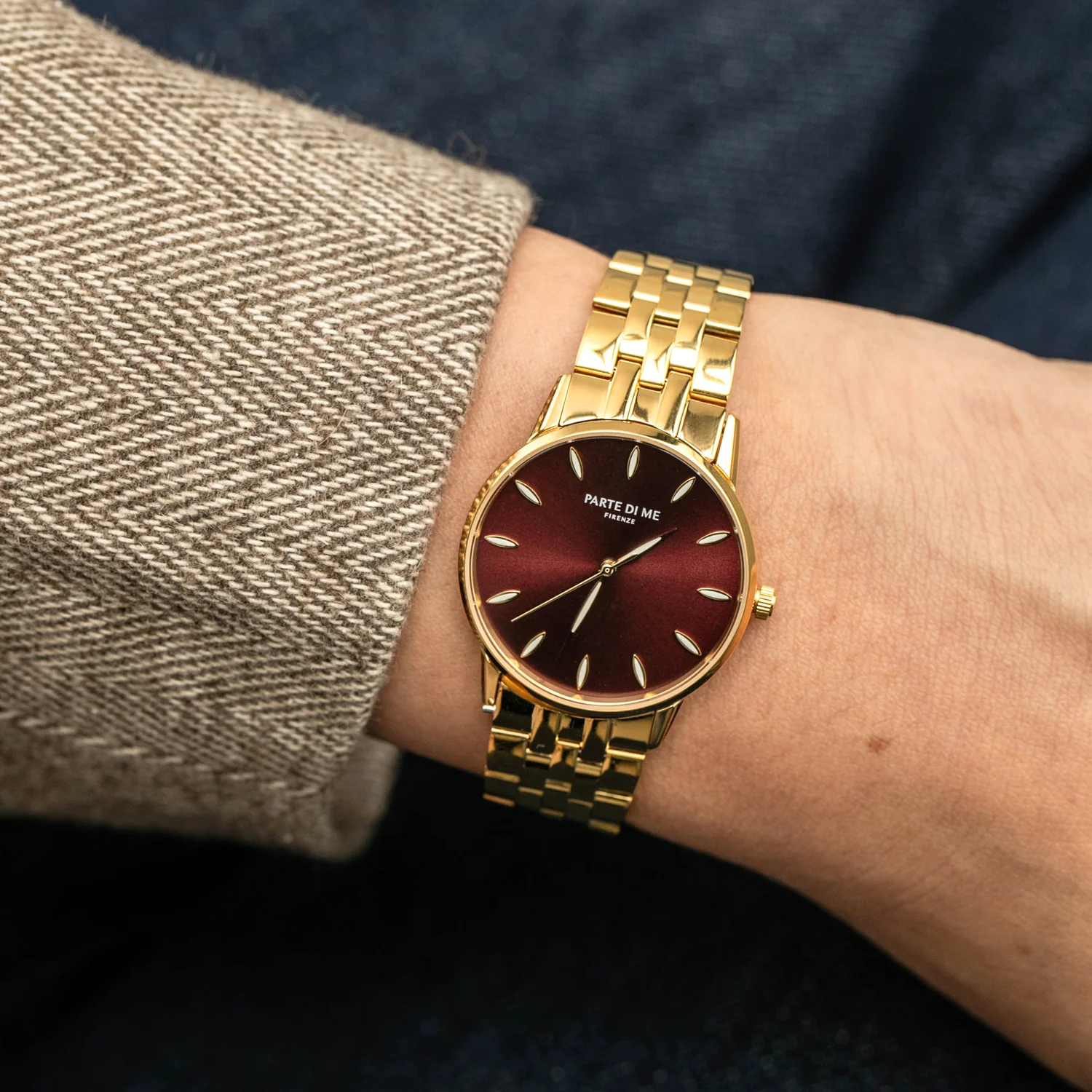 Parte Di Me Orologio rund Damenuhr goldfarben und dunkelbraun PDM09047 - Image 2