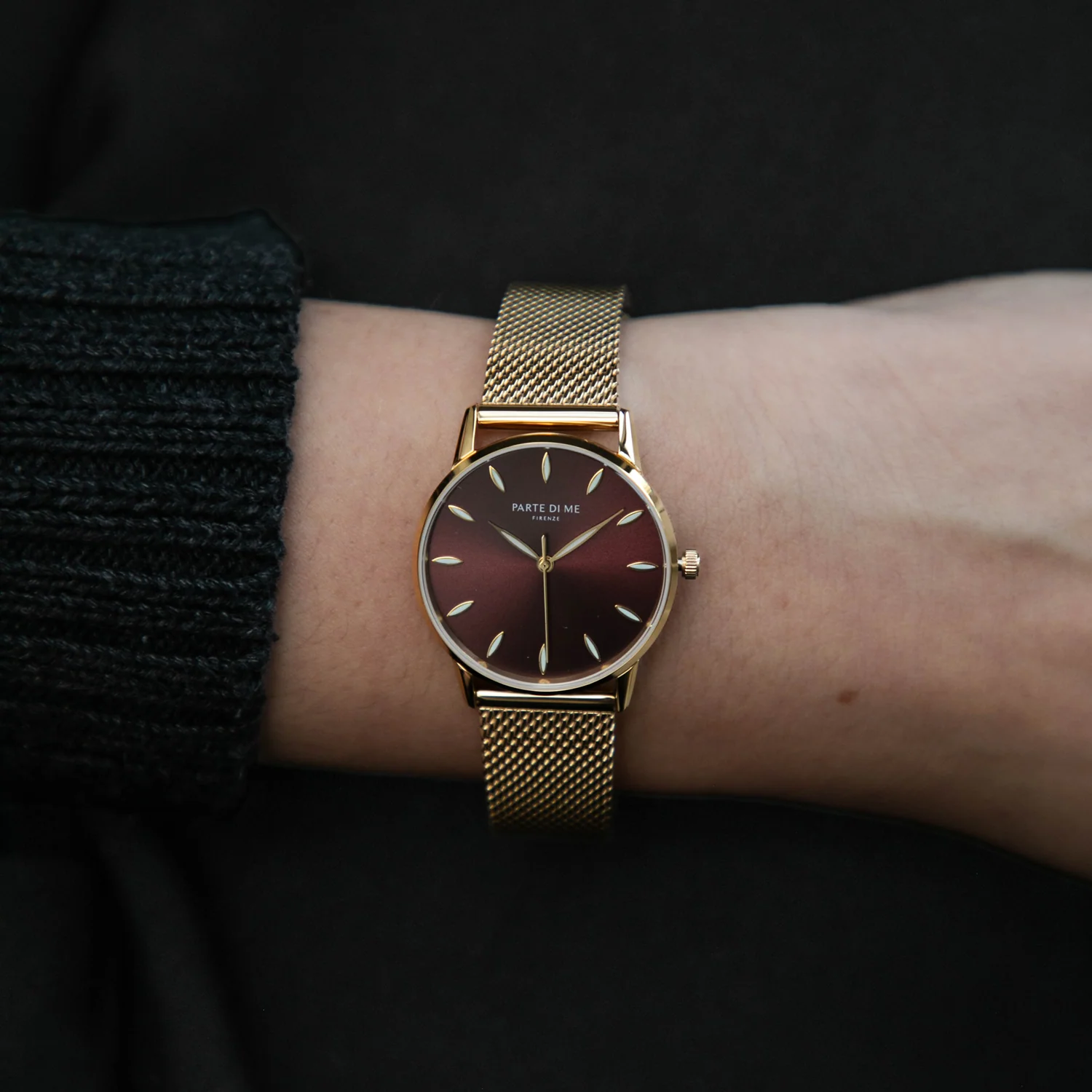 Parte Di Me Orologio rund Damenuhr goldfarben und dunkelbraun PDM09055 - Image 2