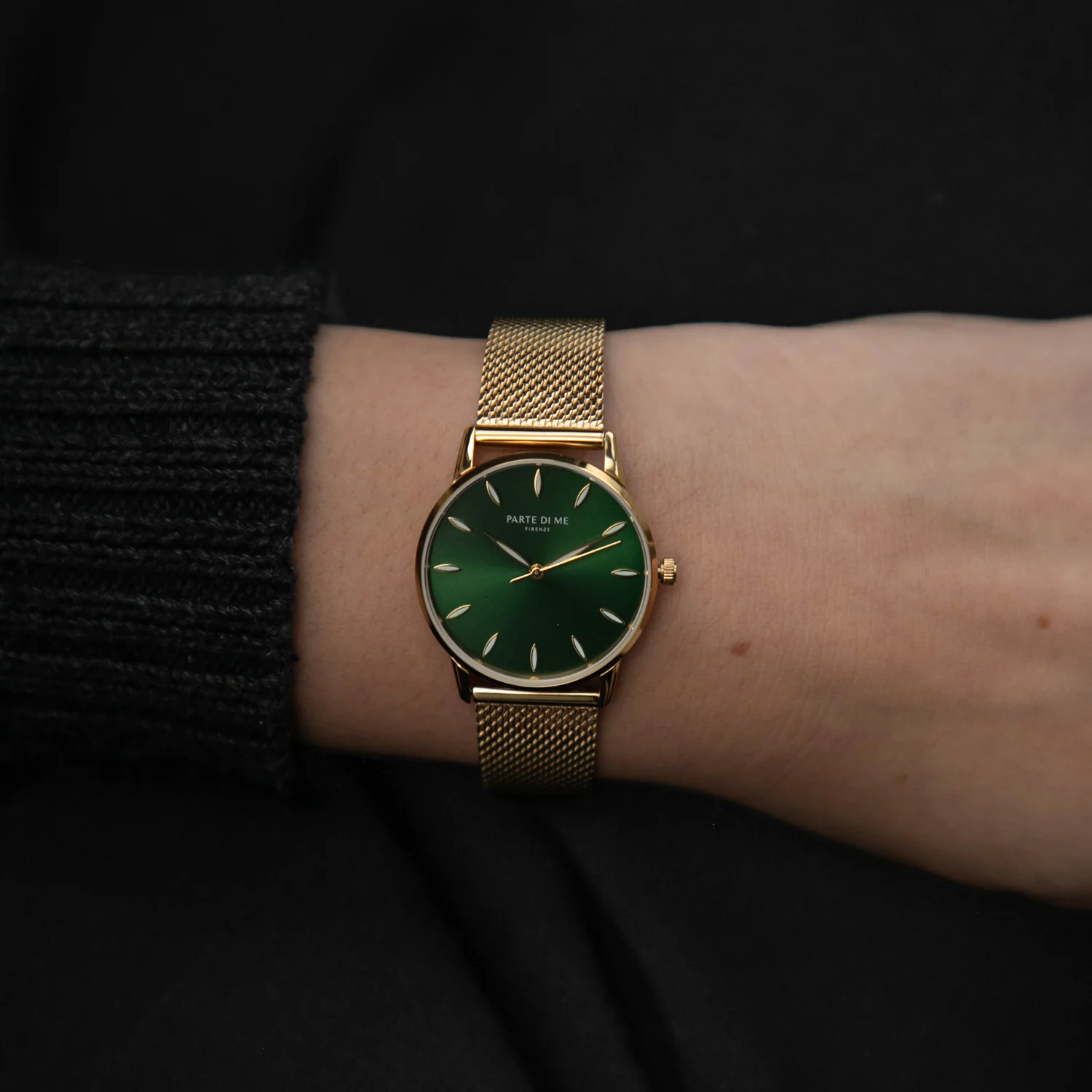 Parte Di Me Orologio rund Damenuhr goldfarben und grün PDM09054 - Image 2