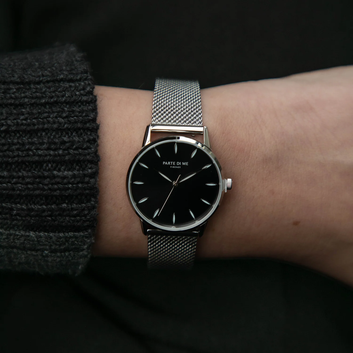 Parte Di Me Orologio rund Damenuhr silberfarben und schwarz PDM09056 - Image 2