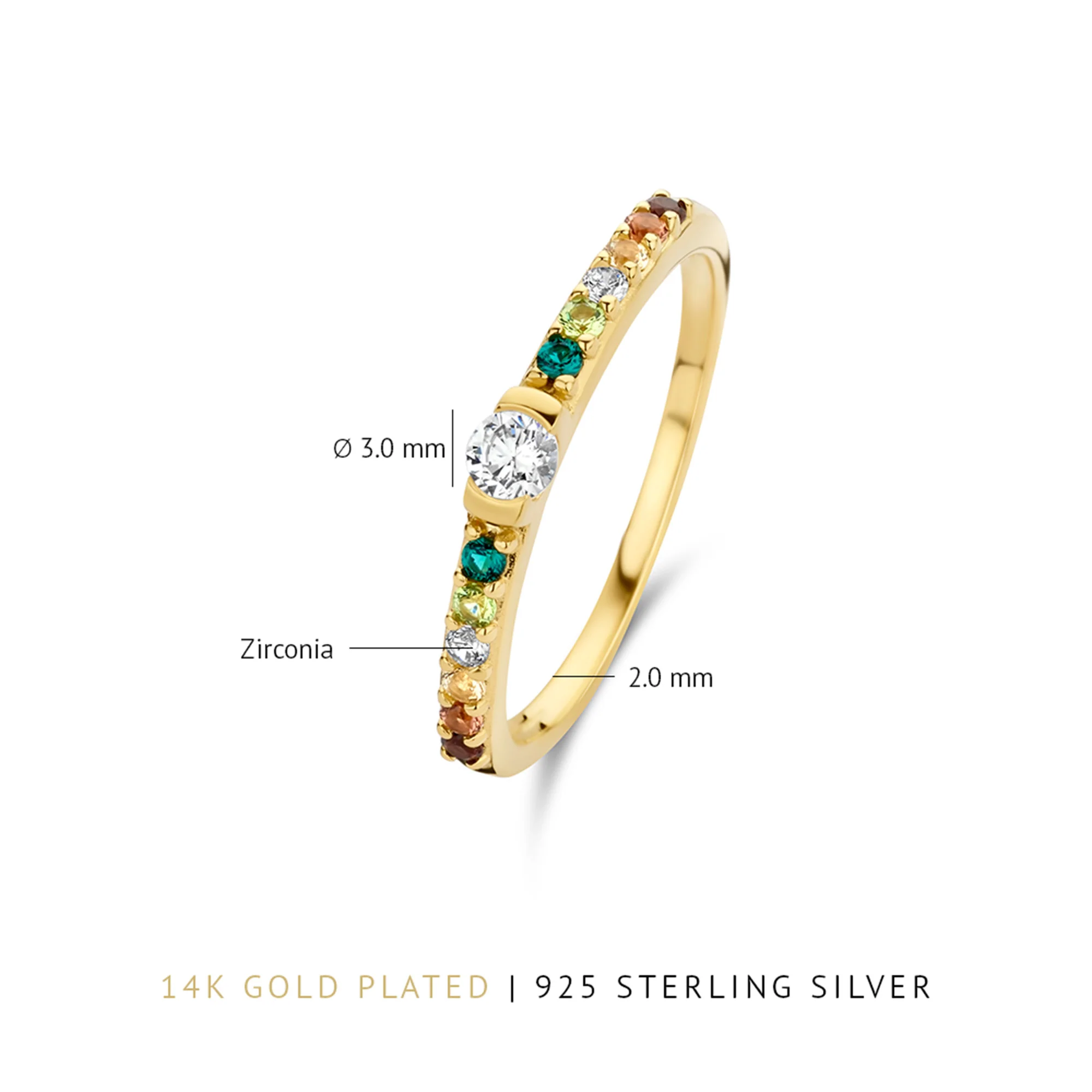 Parte Di Me Santa Maria damen Ring 585 Vergoldung PDM33024-54 - Image 3