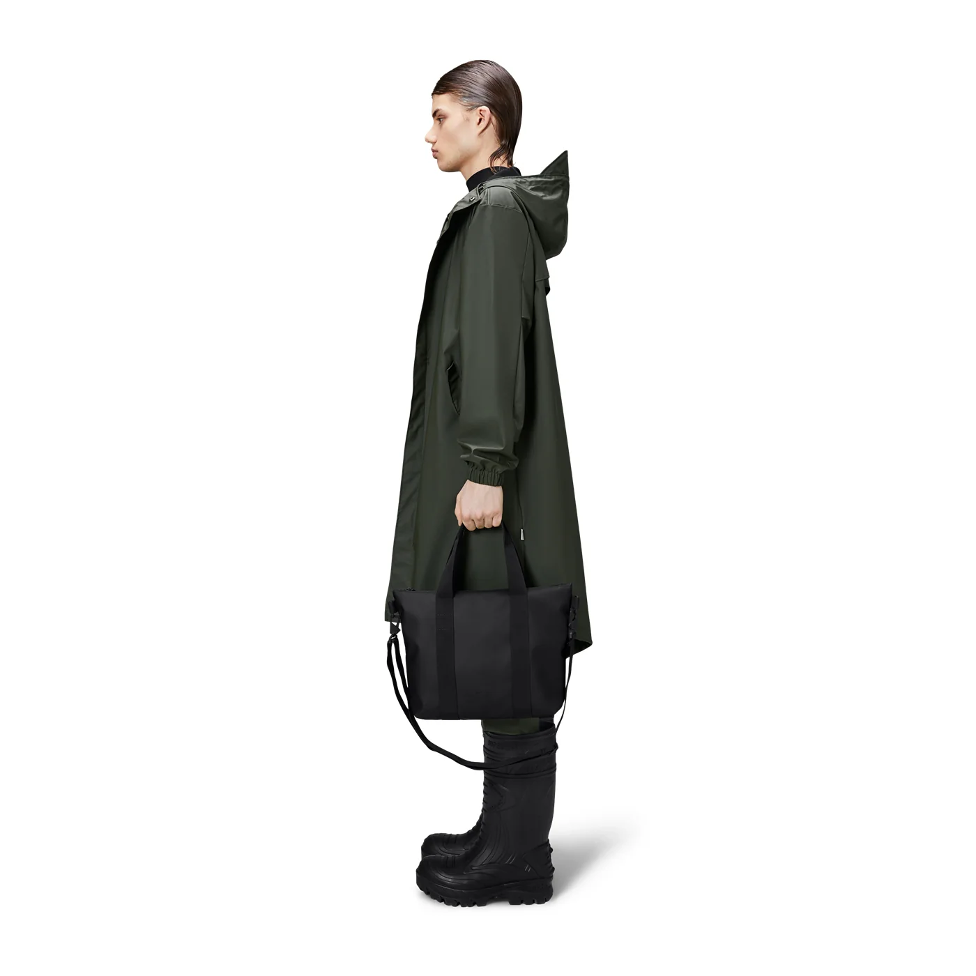 Rains Micro damen Shopper Schwarz R14180-01 - Image 2