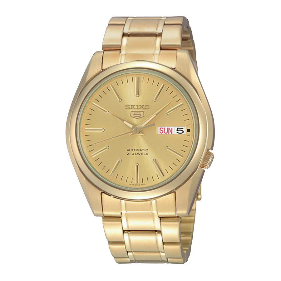 Seiko herren Automatikuhr Gold SNKL48K1
