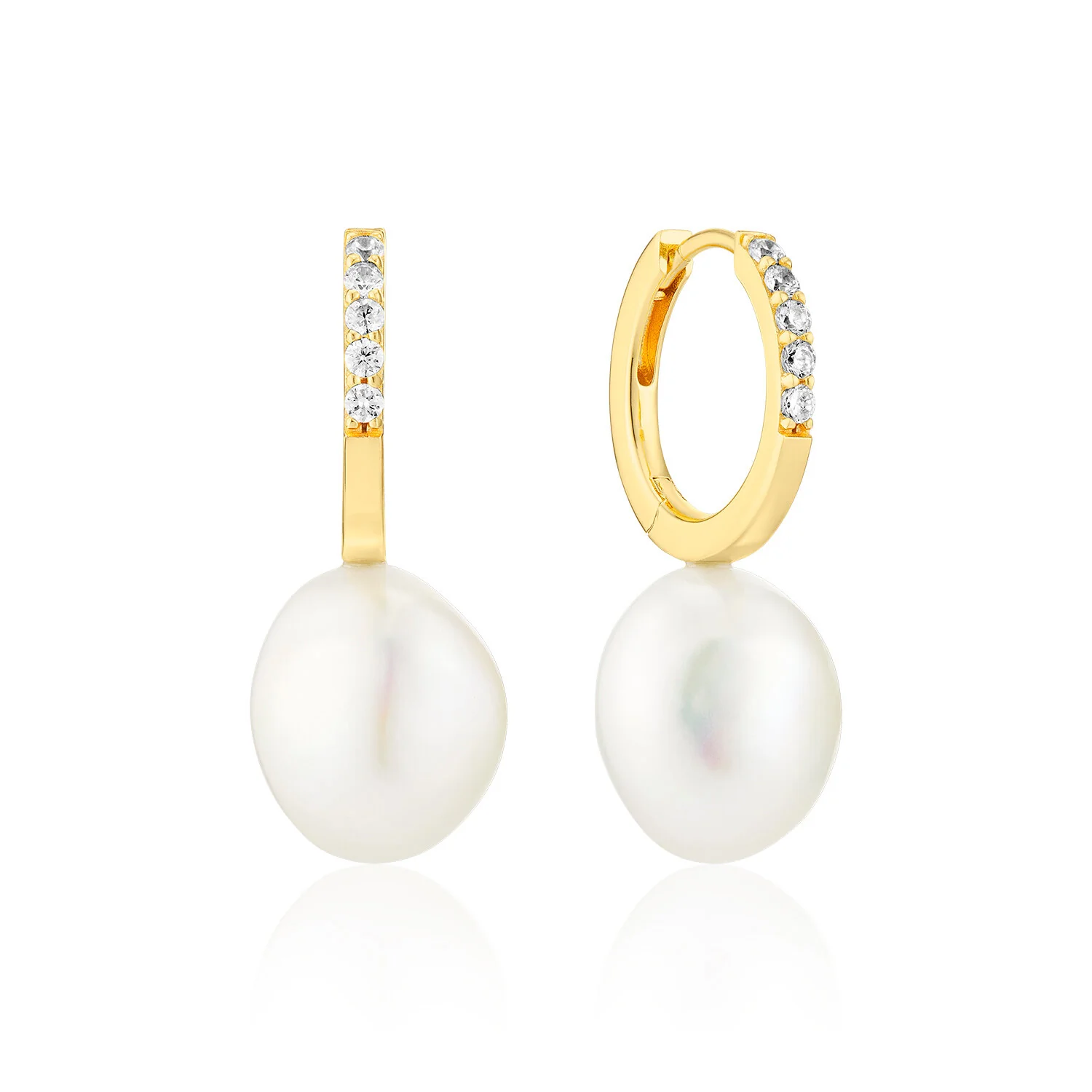Sif Jakobs Gold Plated Padua Uno Earrings SJ-E2443-PCZ-YG