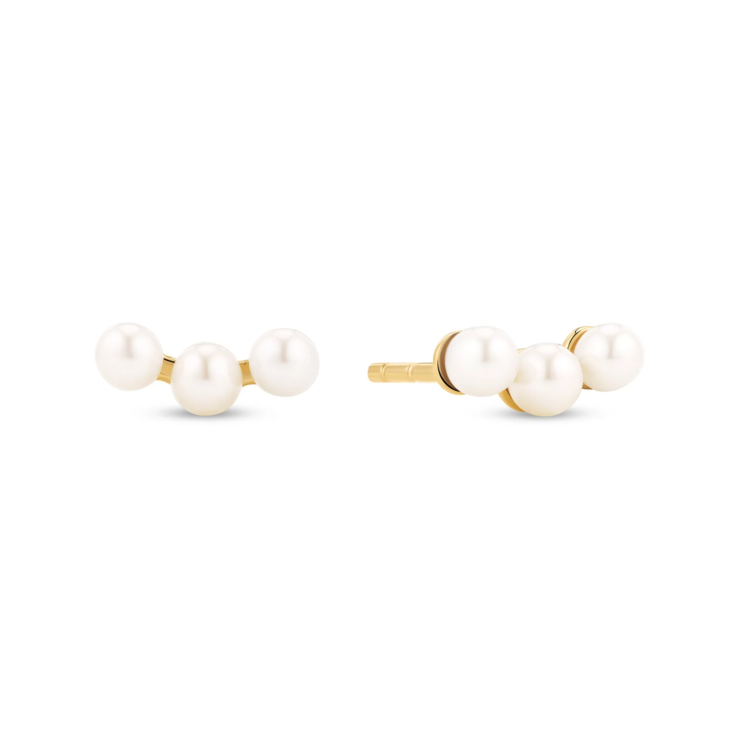 Sif Jakobs Gold Plated Perla Tre Earrings SJ-E2733-P-YG