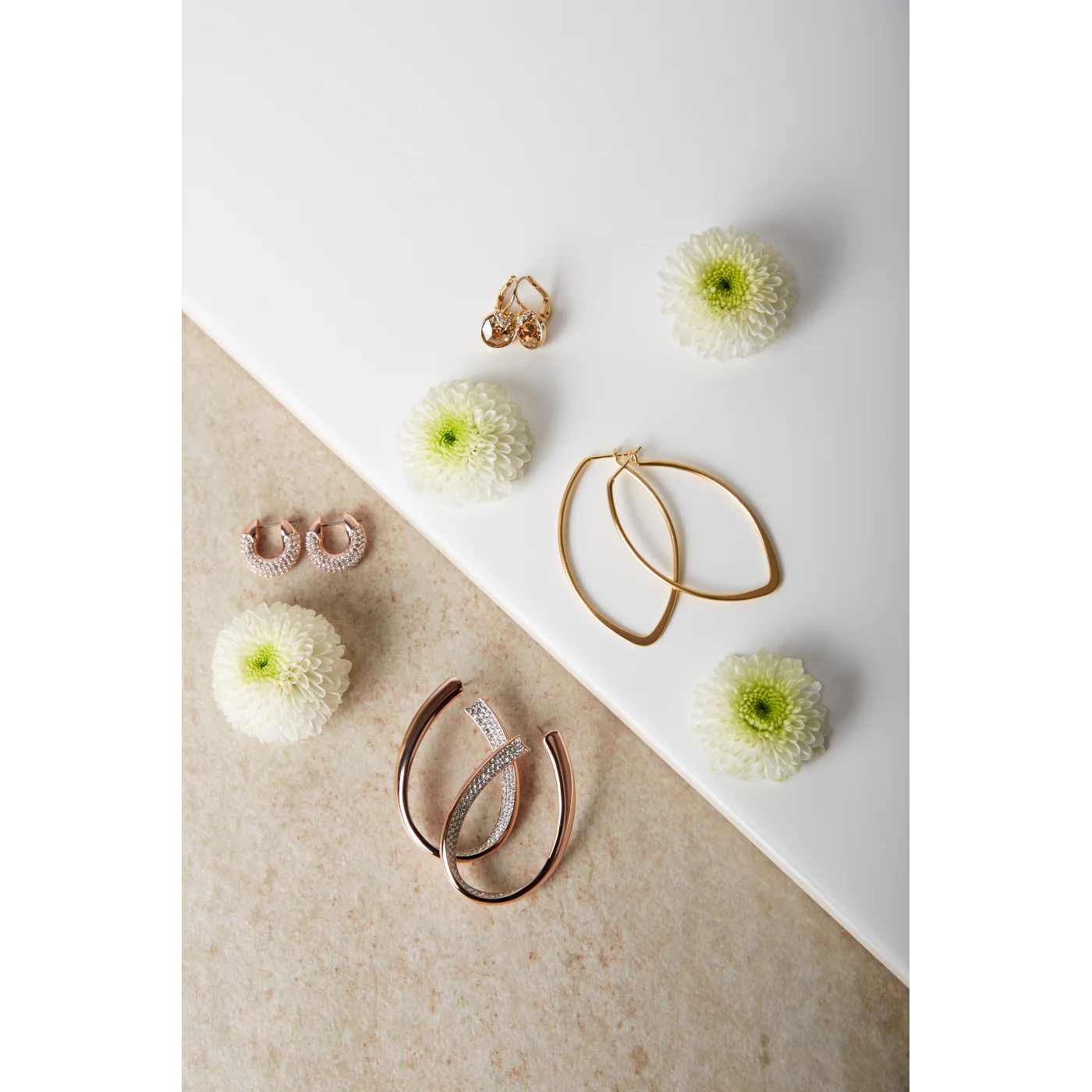 Swarovski Bella Goldfarbene Ohrringe 5662093 - Image 6
