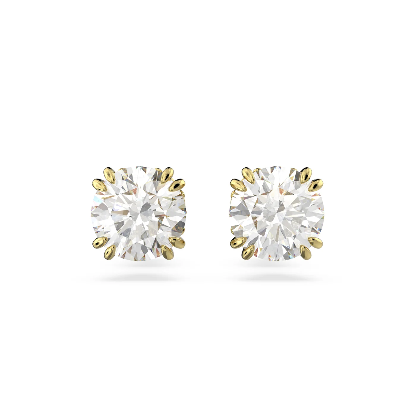 Swarovski Constella Goldfarbene Ohrknöpfe 5642595