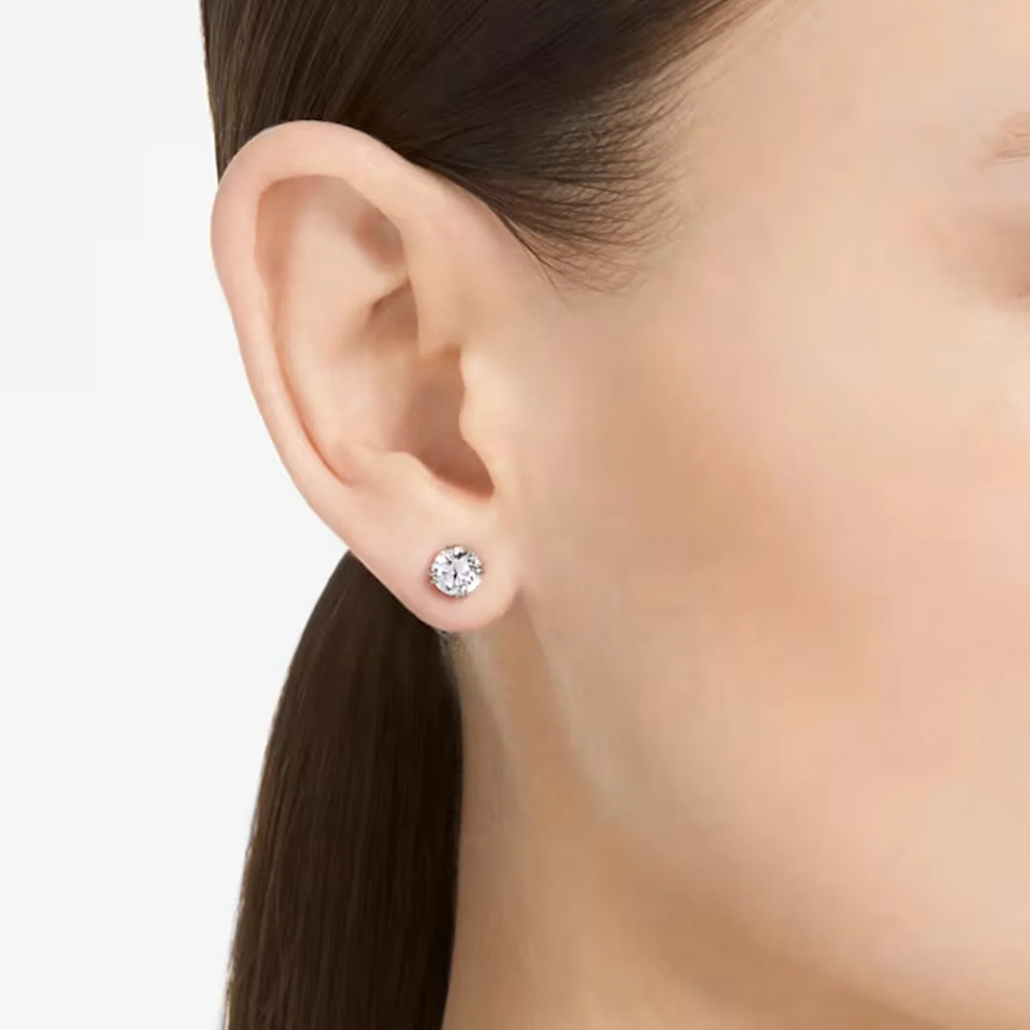 Swarovski Constella Silberfarbene Ohrknöpfe 5636712 - Image 2