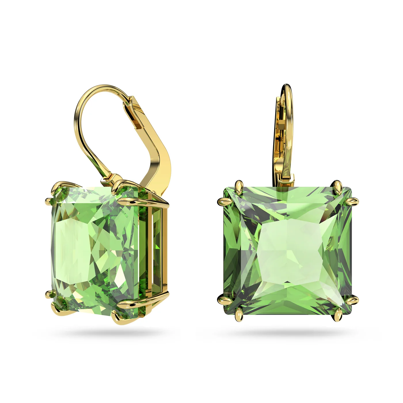 Swarovski Goldfarbene Ohrhänger mit Grüne Kristal 5636564 - Image 2