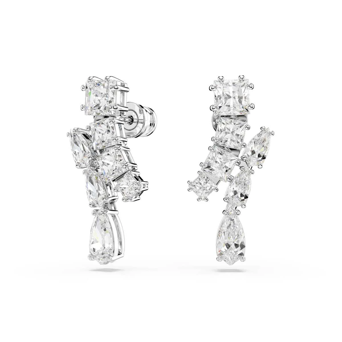 Swarovski Matrix Silver Coloured Ear Studs 5700418 - Image 3