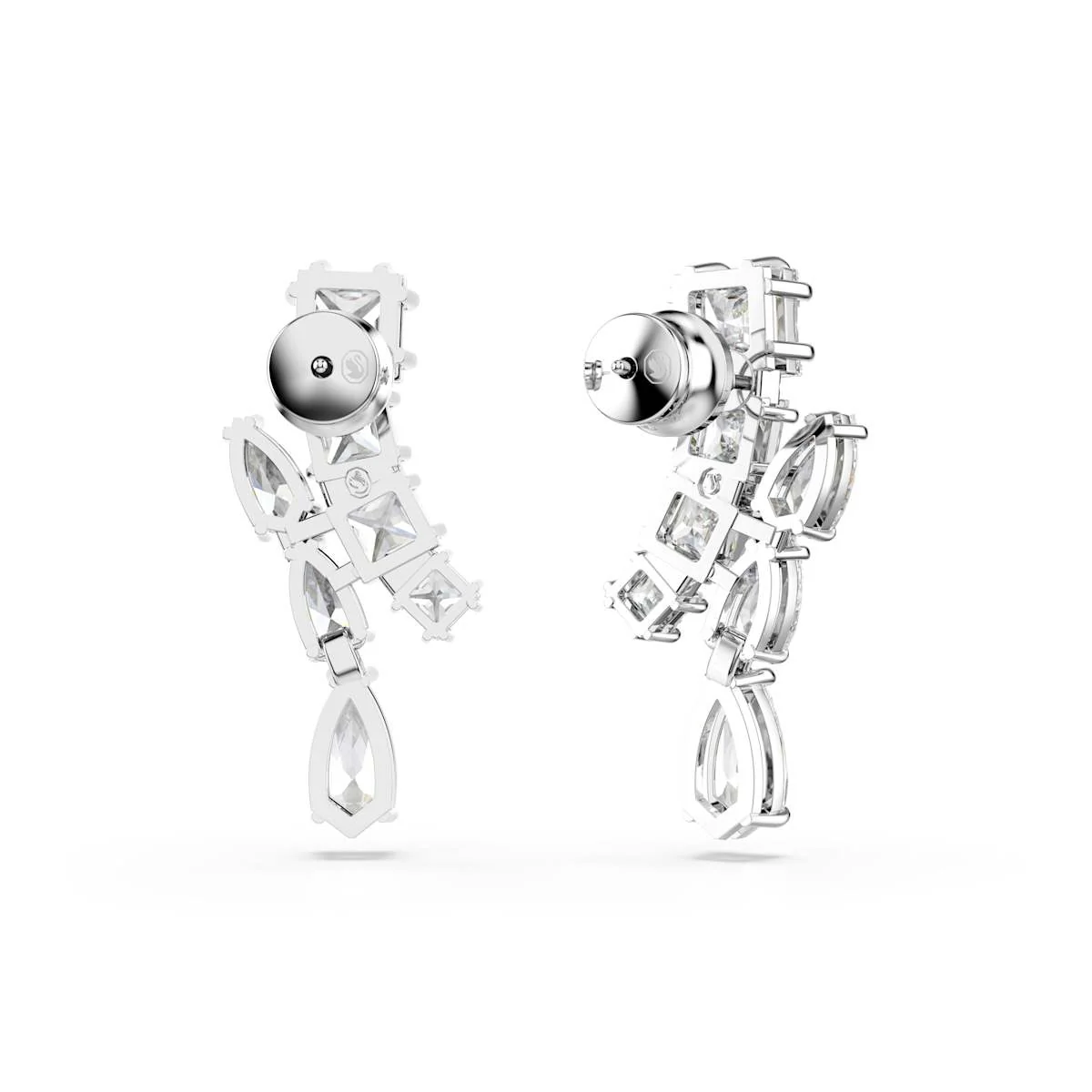Swarovski Matrix Silver Coloured Ear Studs 5700418 - Image 4