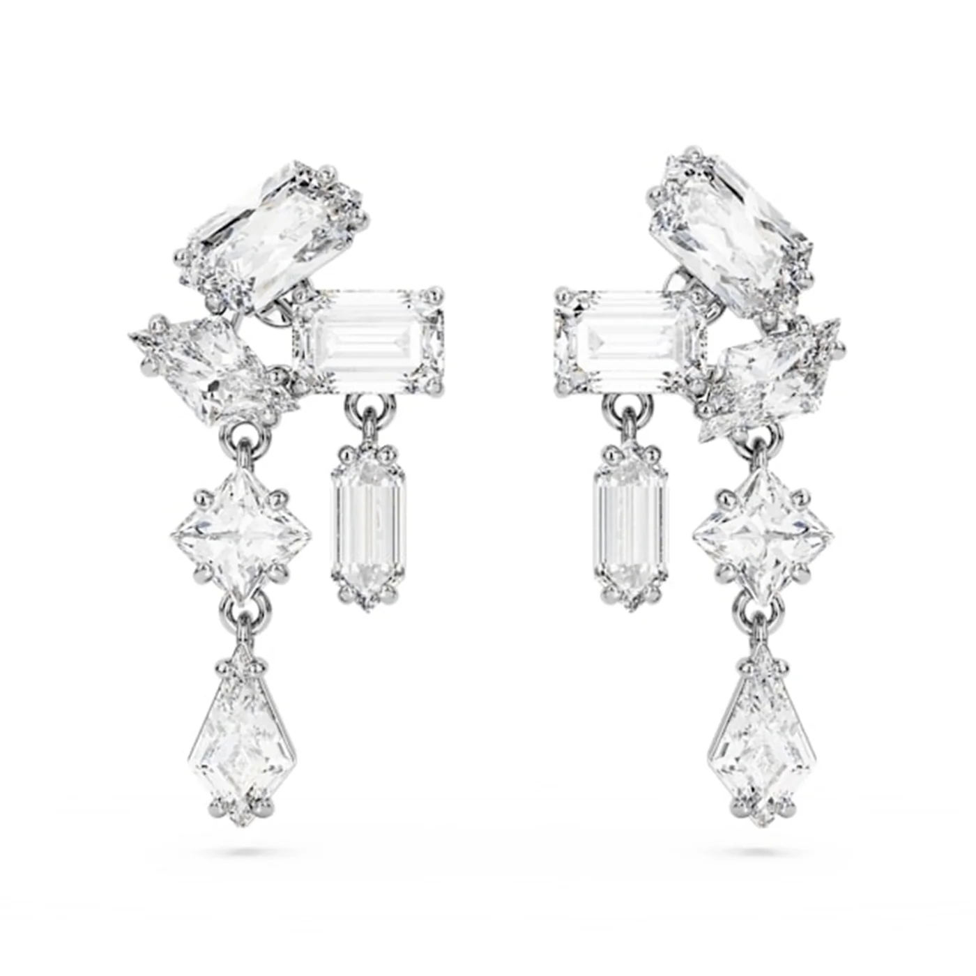 Swarovski Mesmera Silberfarbene Ohrknöpfe 5665825