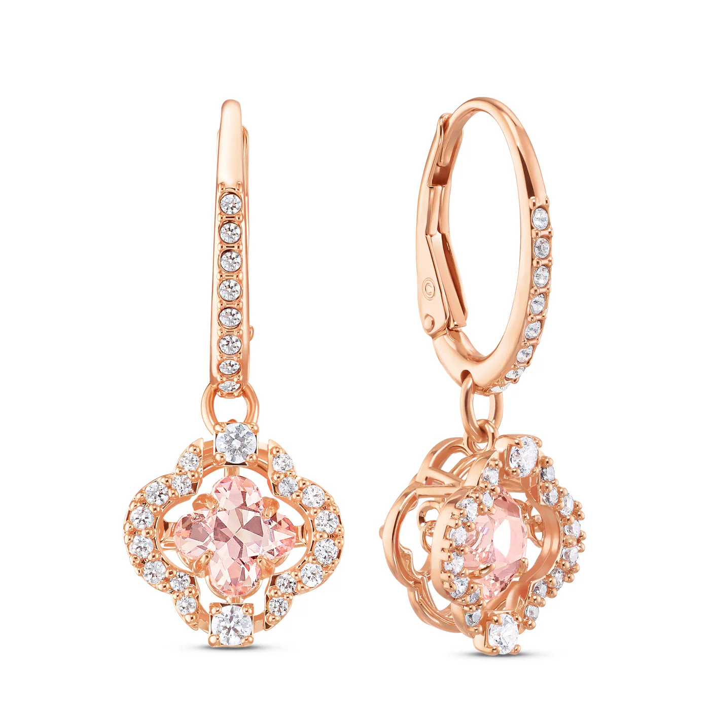Swarovski Sparkling damen Ohrknöpfe Roségold 5516477 - Image 4