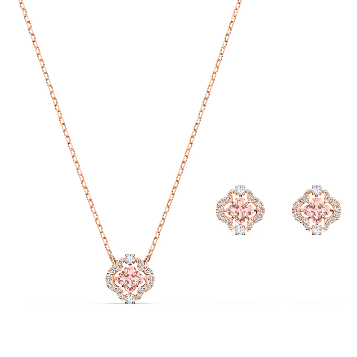 Swarovski Sparkling damen Ohrringe Roségold 5516488