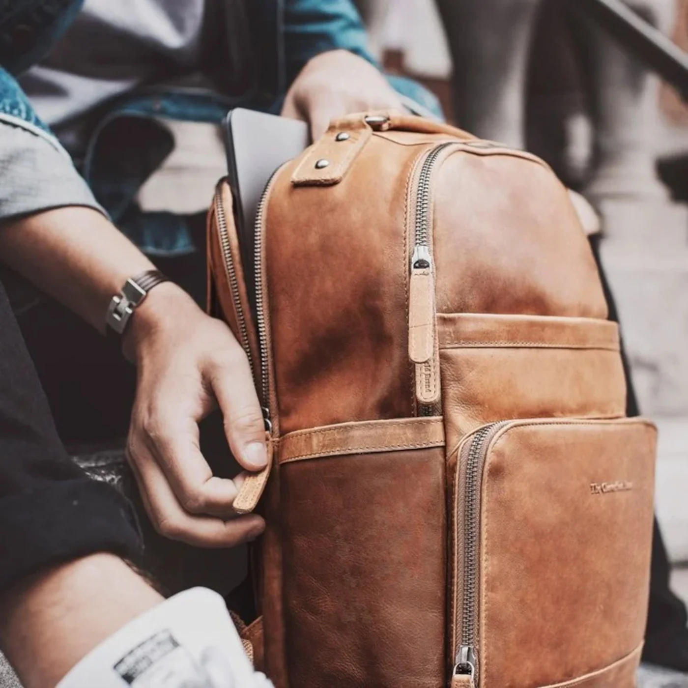 The Chesterfield Brand Austin damen Rucksack Kognak C58.018431 - Image 9