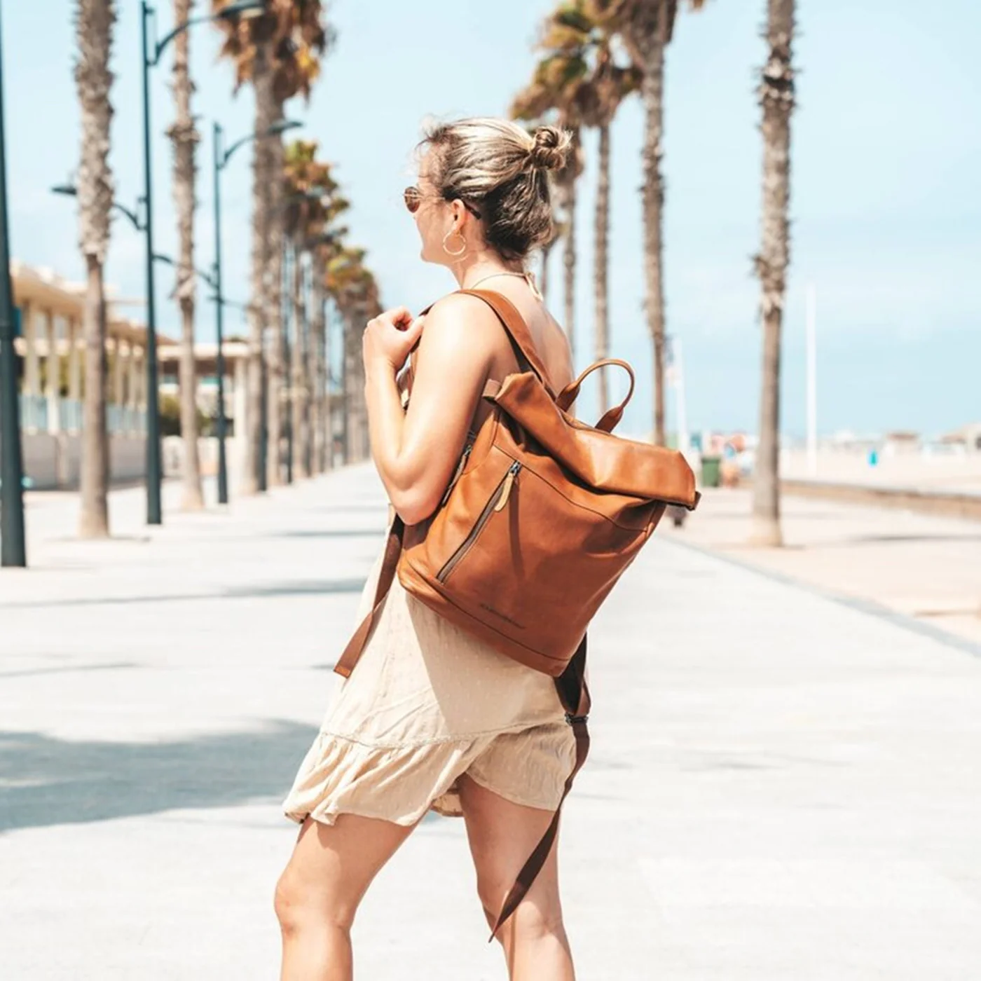 The Chesterfield Brand Mazara damen Rucksack Kognak C58.032331 - Image 4