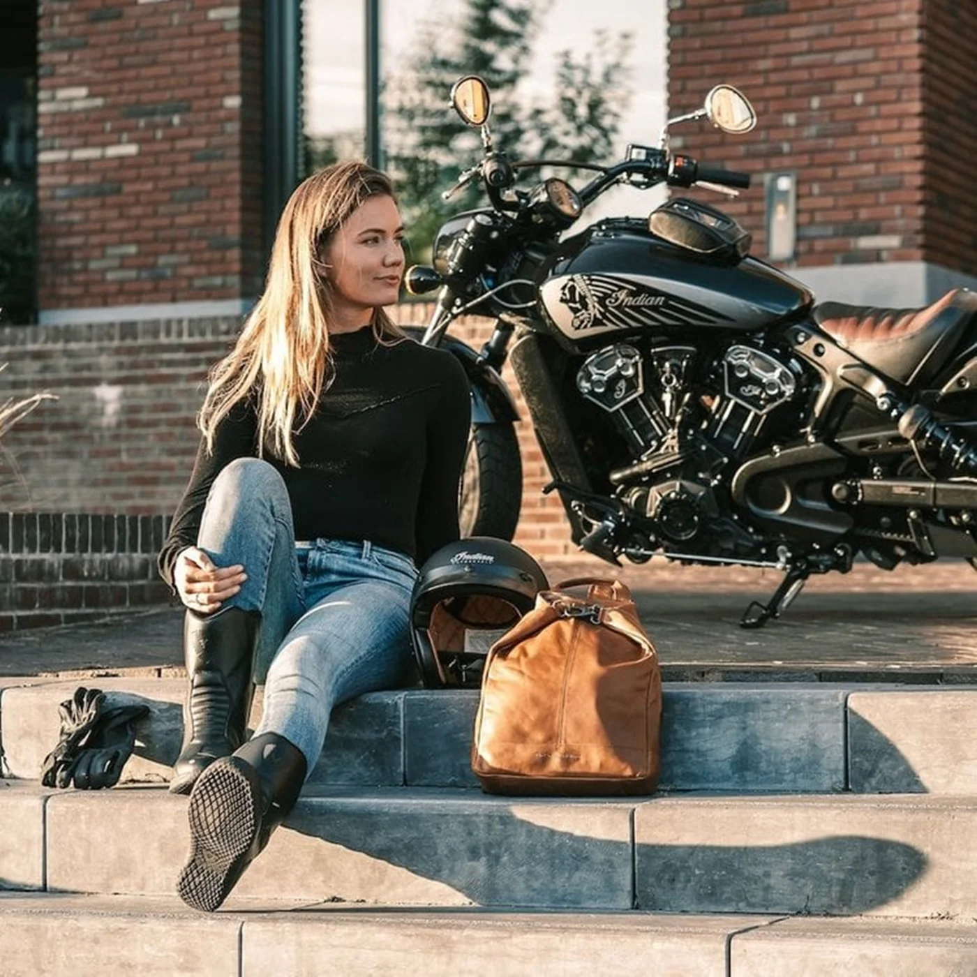 The Chesterfield Brand Saar damen Rucksack Kognak C58.026131 - Image 8