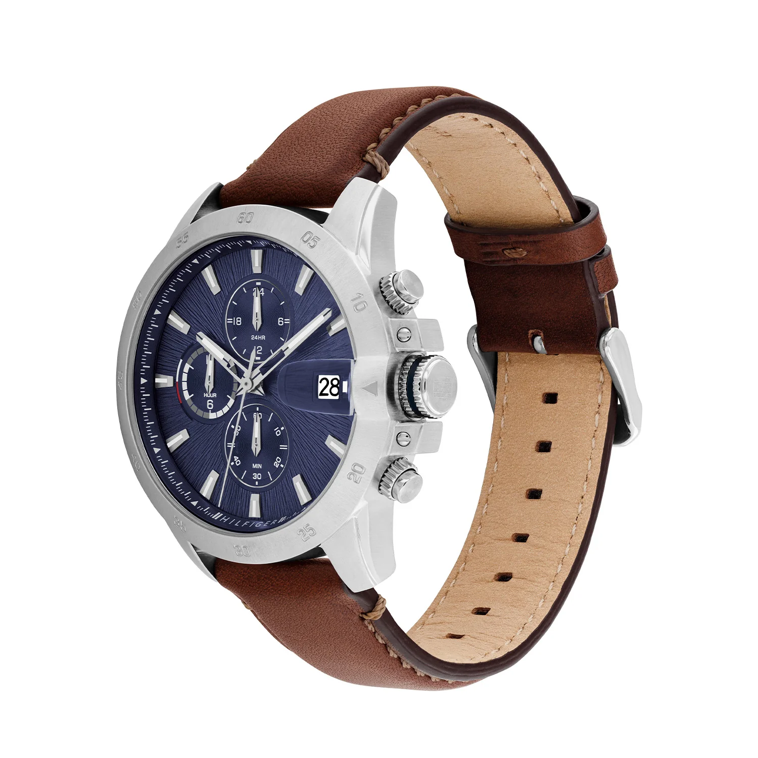 Tommy Hilfiger Jameson Silberne Und Blaue Herrenuhr TH1792195 - Image 3