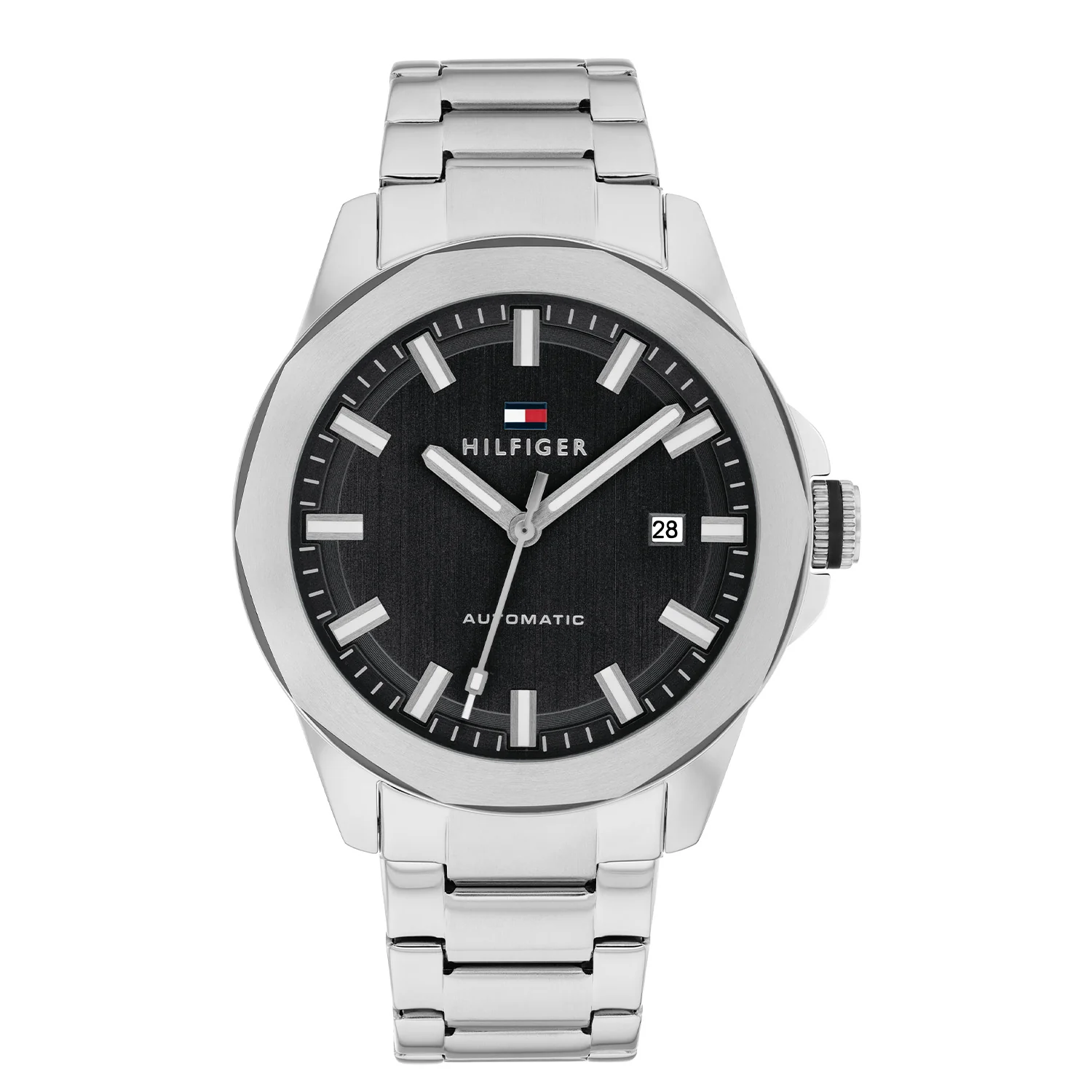 Tommy Hilfiger Lars Automatische Herrenuhr In Silber Und Schwarz TH1710692