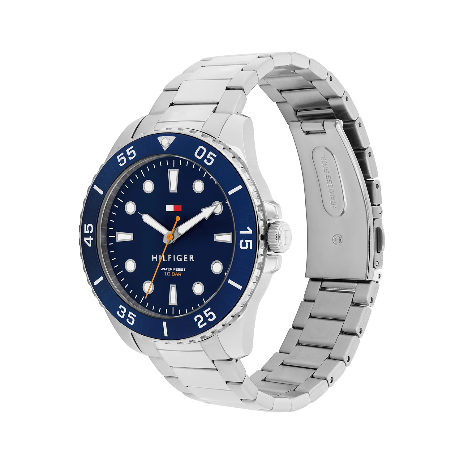 Tommy Hilfiger Oceanic Silberne Und Blaue Herrenuhr TH1792202 - Image 3