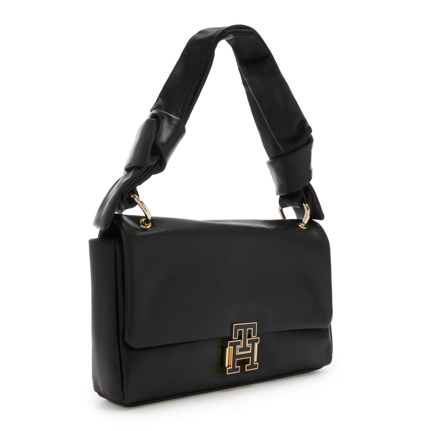 Tommy Hilfiger Pushlock damen Schultertasche Schwarz AW0AW15685BDS - Image 4