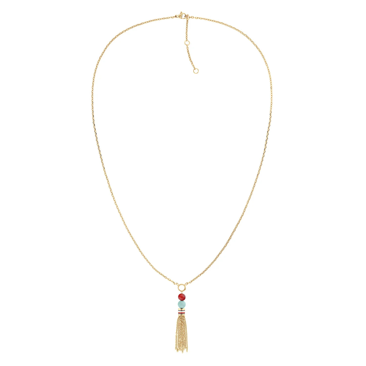 Tommy Hilfiger Edelstahl Goldfarbenes Damen Halskette TJ2781041