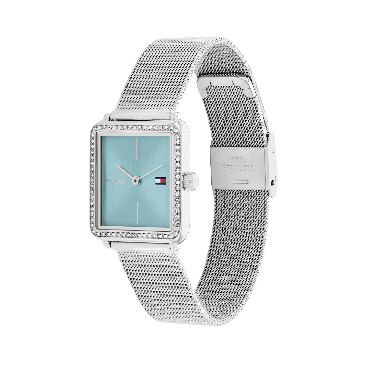 Tommy Hilfiger Tea Silberne Und Blaue Damenuhr TH1782789 - Image 3