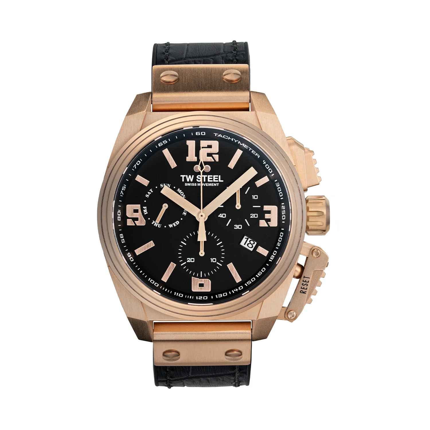 TW Steel Swiss Canteen Black Men's Watch 2002-TW1115