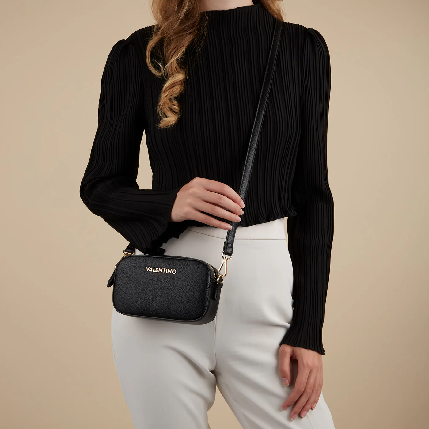 Valentino Bags Special Martu damen Umhängetasche Schwarz VBS5UD03NERO - Image 2