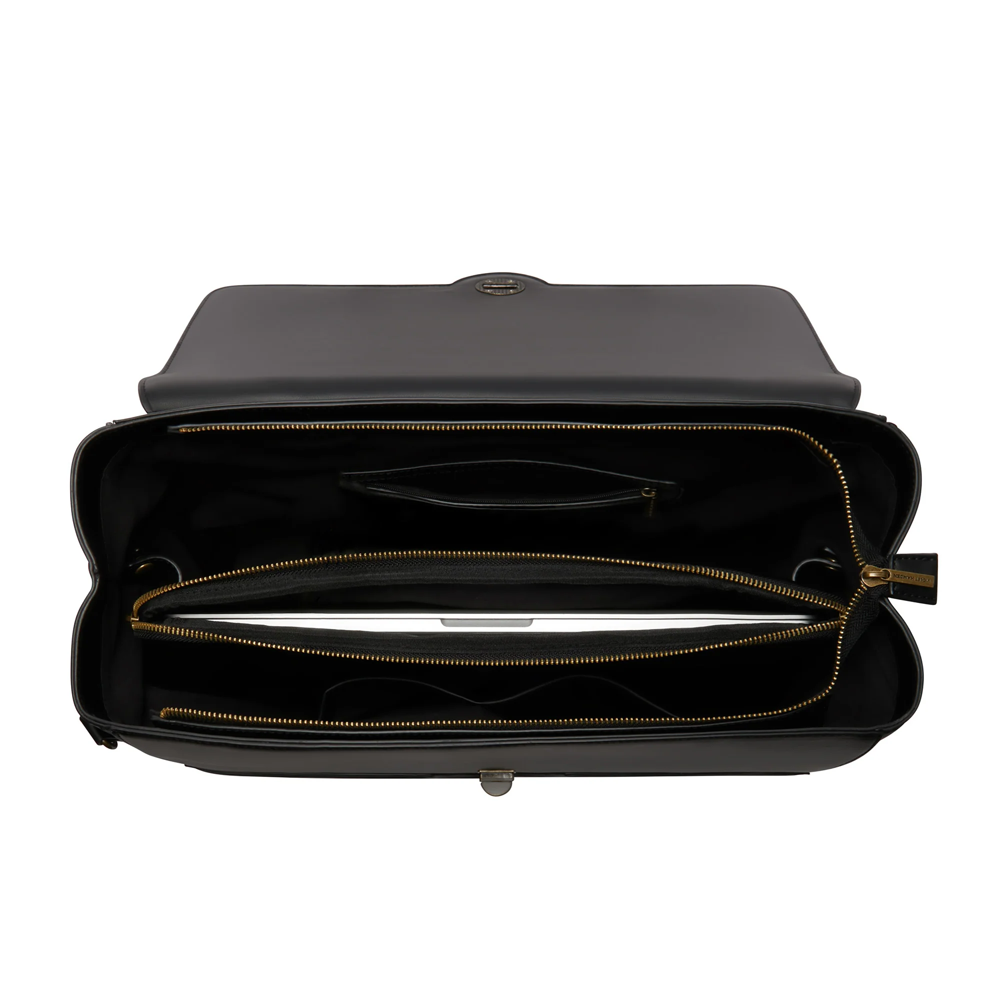 Violet Hamden Essential Bag Schwarze Handtasche mit 16.4-Zoll-Laptopfach VH21005 - Image 6