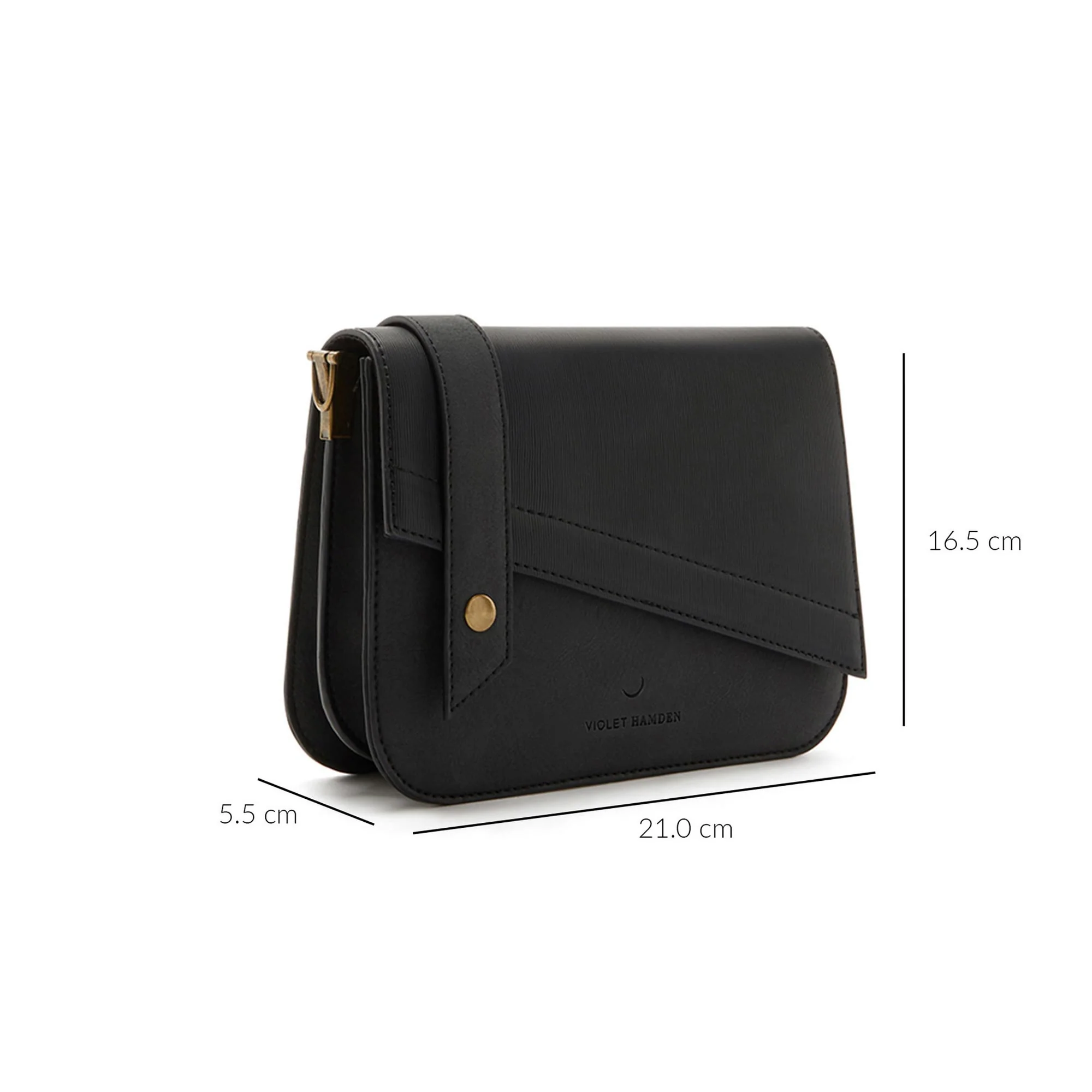 Violet Hamden Essential Bag Schwarze Umhängetasche VH22017 - Image 9