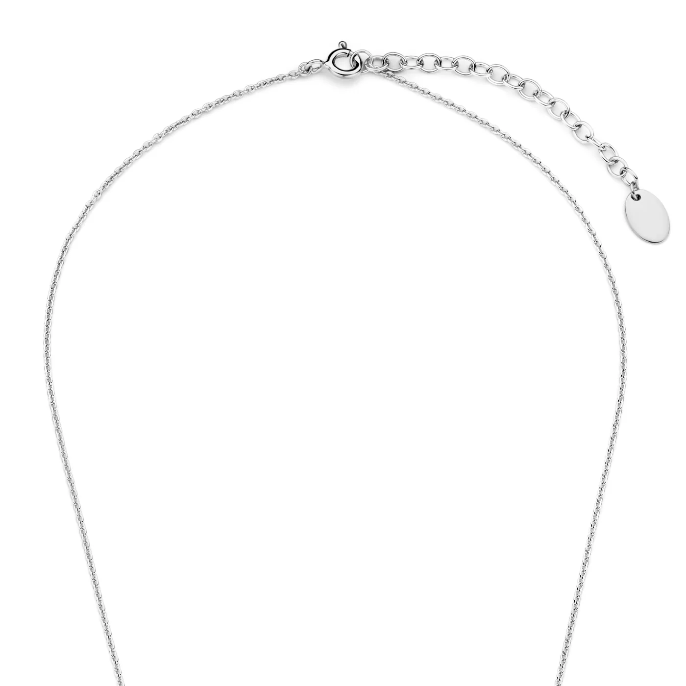 Violet Hamden Luna 925 Sterling Silberne Halskette mit Monden und Grünem Zirkonia-Stein VH340041 - Image 4