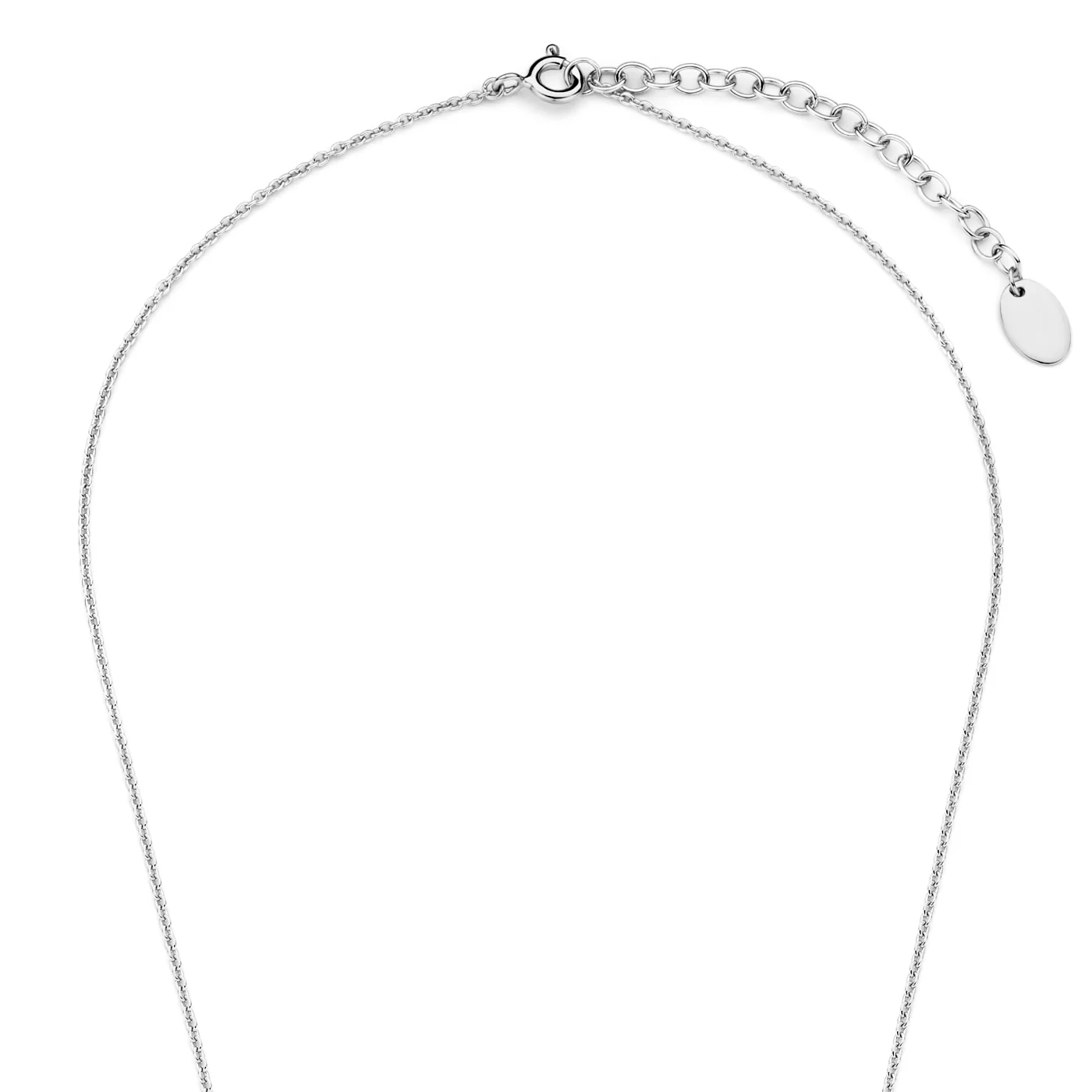 Violet Hamden Luna 925 Sterling Silberne Halskette mit Monden und Weißem Zirkonia-Stein VH340039 - Image 4