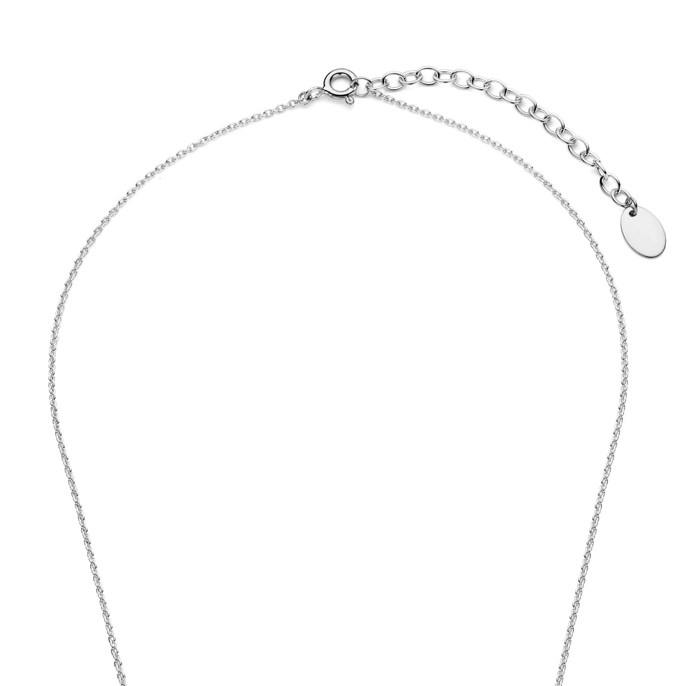 Violet Hamden Luna 925 Sterling Silberne Halskette mit Monden und Weißem Zirkonia-Stein VH340043 - Image 4