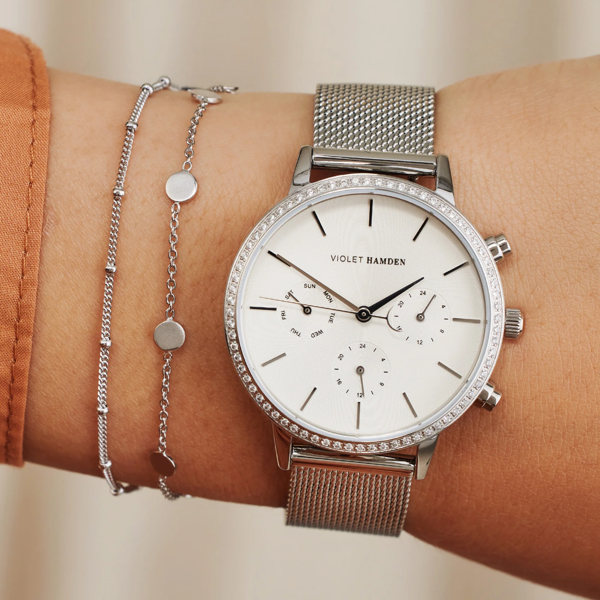 Violet Hamden Luna 925 Sterlingsilber Armband mit Münzen VH12011 - Image 5