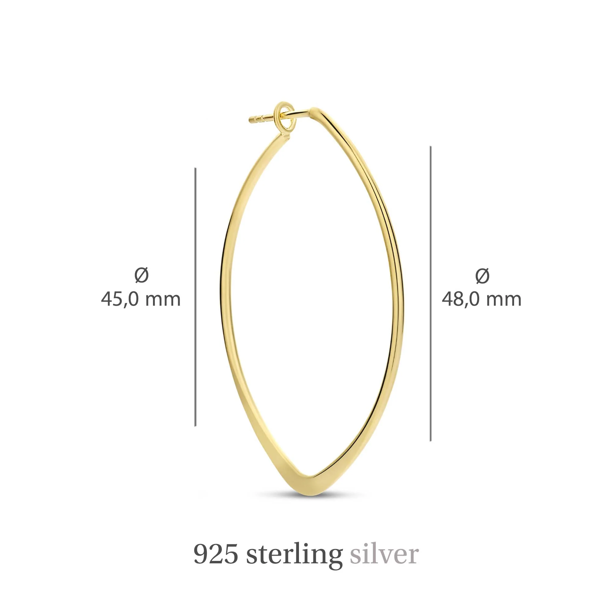 Violet Hamden Sisterhood Feminine 925 Sterling Silberne Vergoldete Creolen VH360027 - Image 4