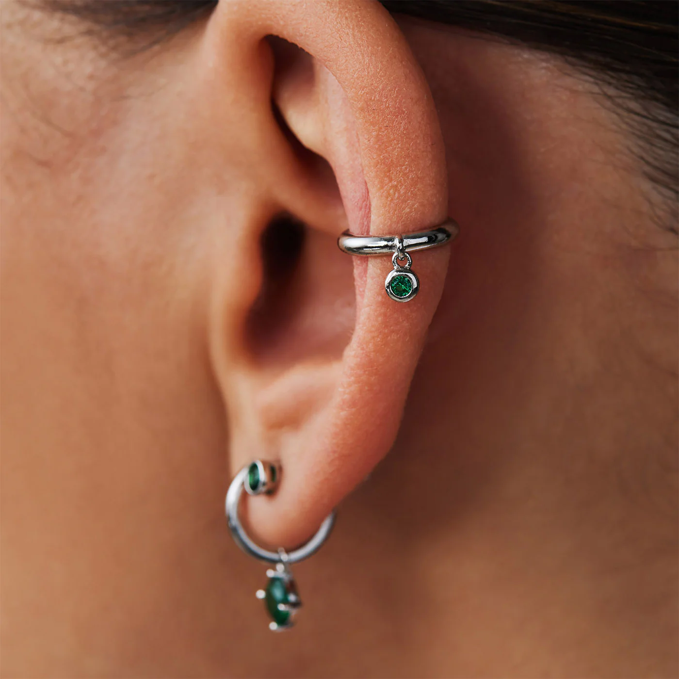 Violet Hamden Venus 925 Sterling Zilveren Ear Cuff Met Geboortesteen VH370001-MAR - Image 3