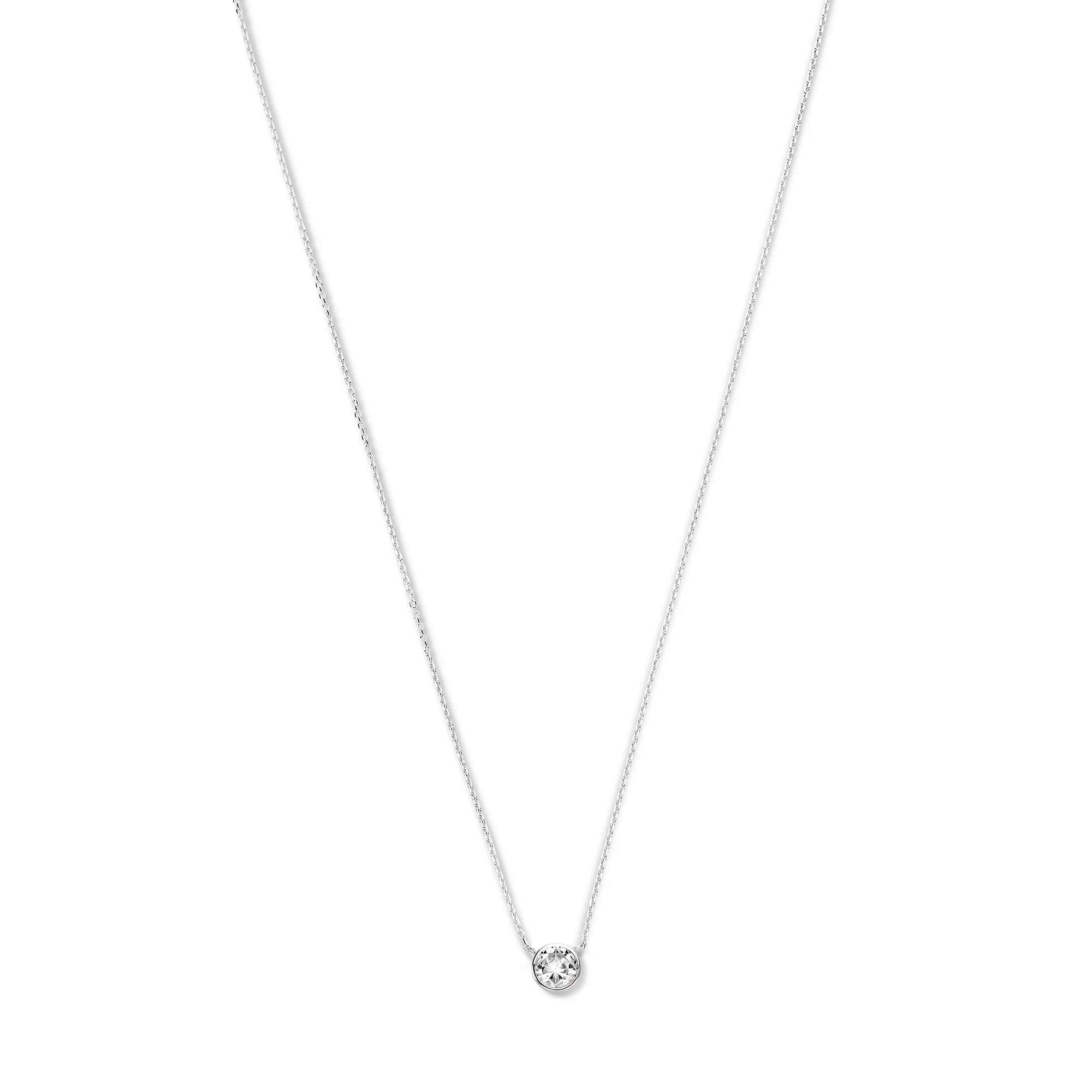 Violet Hamden Venus 925 Sterling Silberne Halskette mit Geburtsstein VH340009-AUG