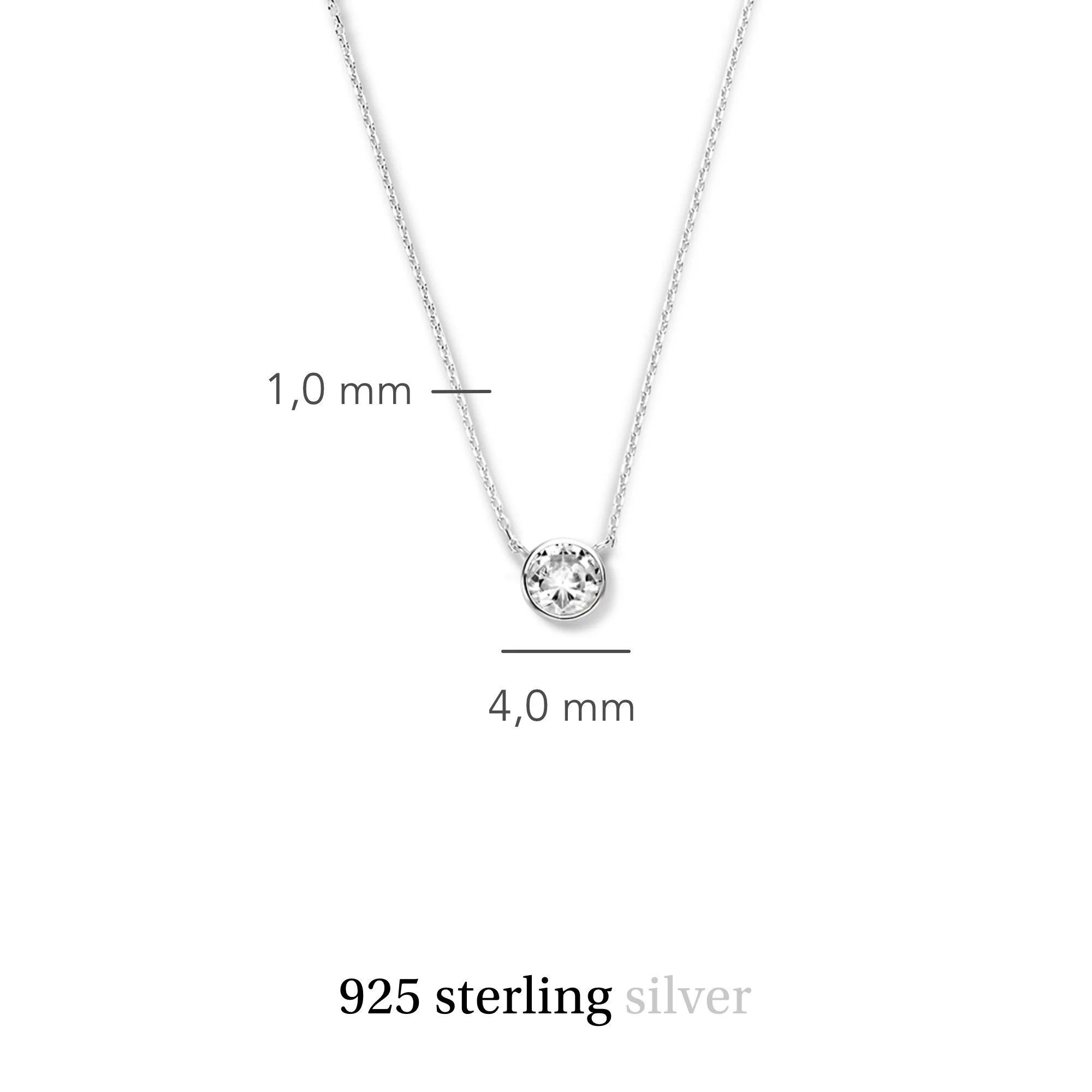 Violet Hamden Venus 925 Sterling Silberne Halskette mit Geburtsstein VH340009-DEC - Image 9