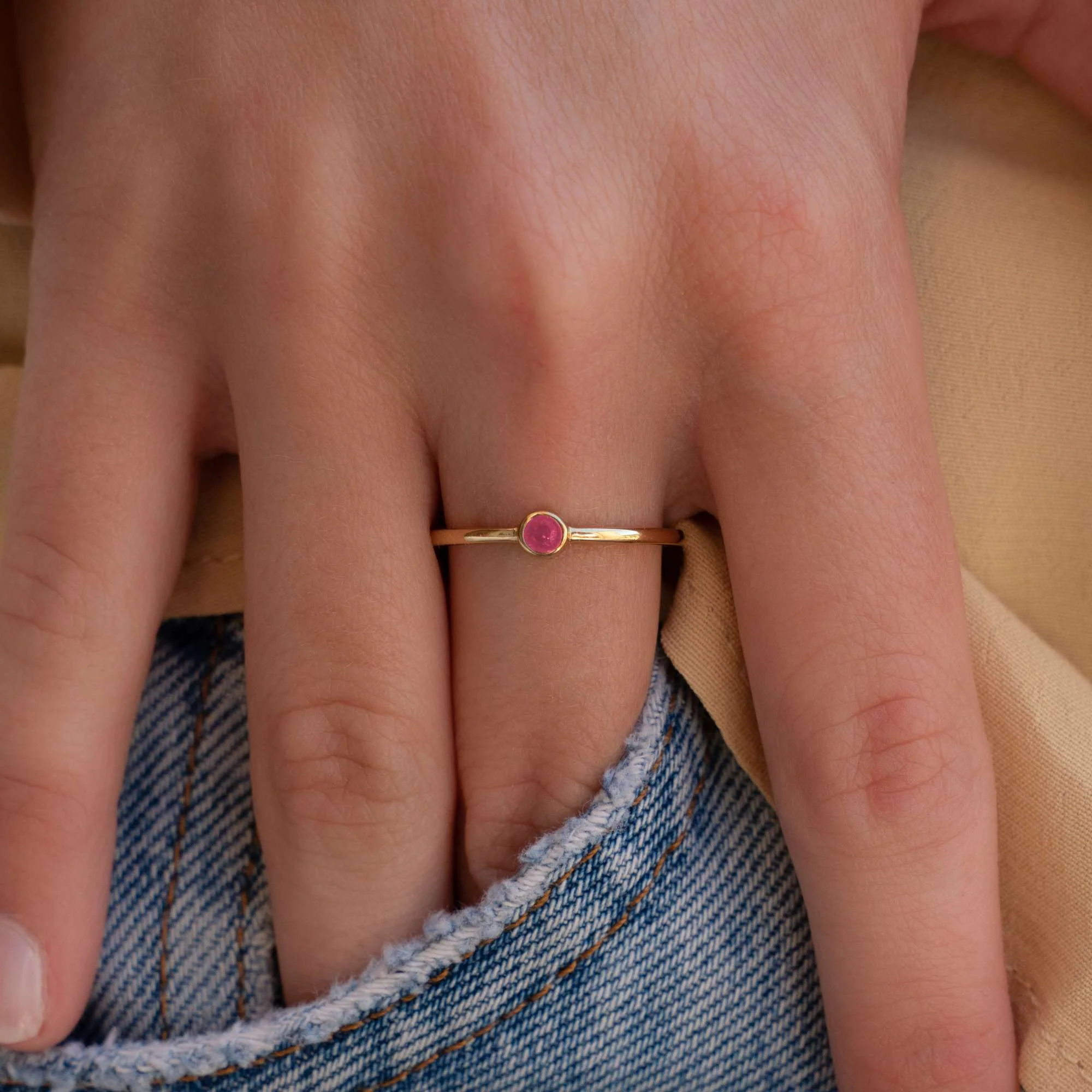 Violet Hamden Venus 925 Sterling Zilveren Goudkleurige Ring Met Geboortesteen VH330008DEC-54 - Image 3