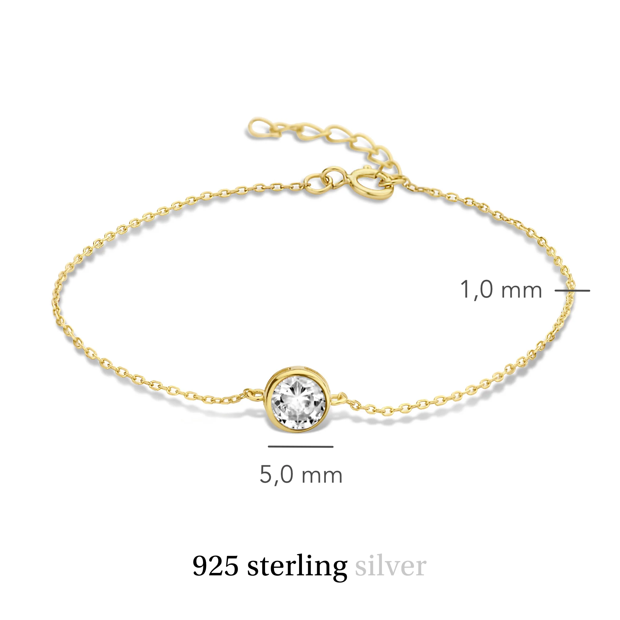Violet Hamden Venus 925 Sterling Silbernes Vergoldetes Armband mit Geburtsstein VH320010-DEC - Image 8